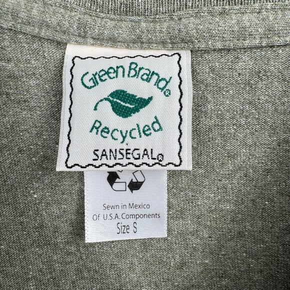 Green Brand Recycled SanSegal Yellowstone T-Shirt Adult Small Heathered Green - Picture 4 of 7